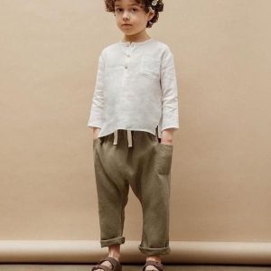 Blouse à poche en coton bio Blouse à poche en coton bio