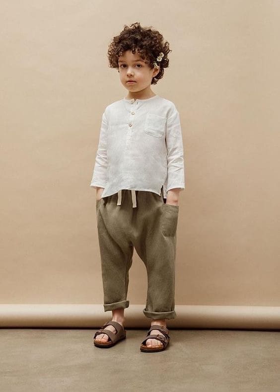 Blouse à poche en coton bio Blouse à poche en coton bio