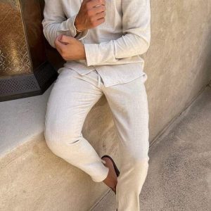 Ensemble en lin lavé