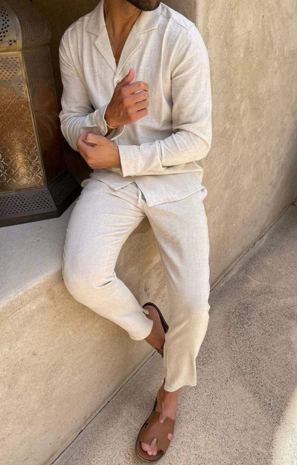 Ensemble en lin lavé