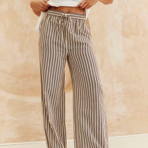 Pantalon large en gaze de coton bio Pantalon large en gaze de coton bio