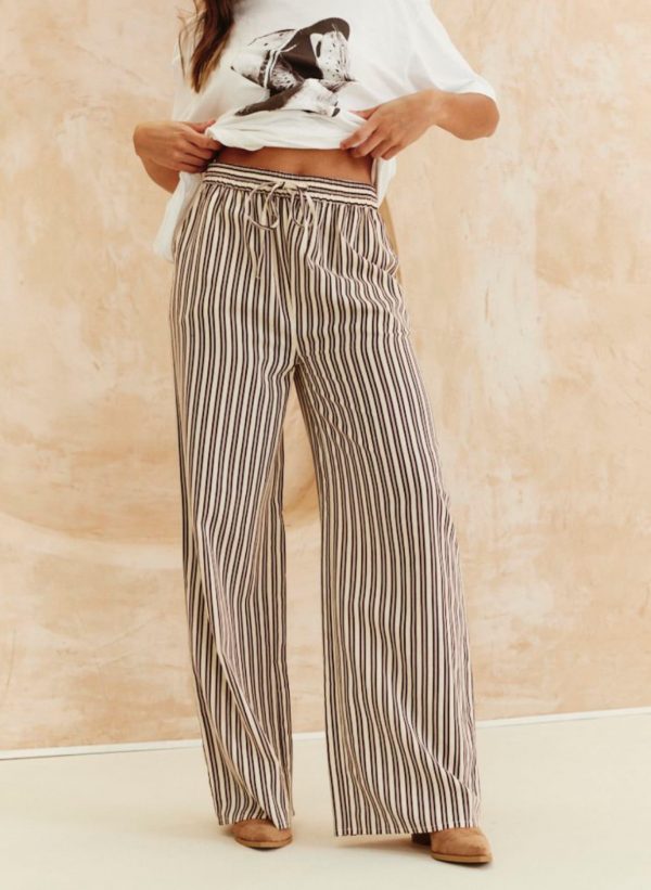 Pantalon large en gaze de coton bio Pantalon large en gaze de coton bio