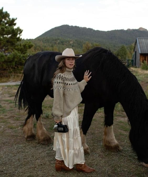 Pull oversize en laine naturelle